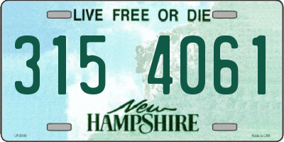 NH license plate 3154061