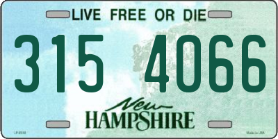 NH license plate 3154066