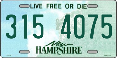NH license plate 3154075