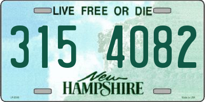 NH license plate 3154082