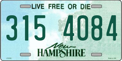 NH license plate 3154084