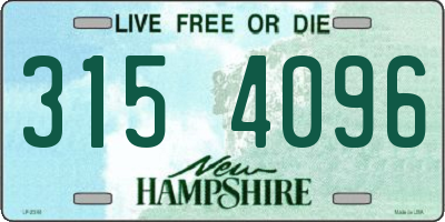 NH license plate 3154096