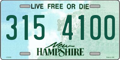 NH license plate 3154100