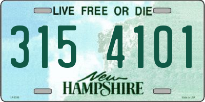 NH license plate 3154101