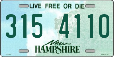 NH license plate 3154110