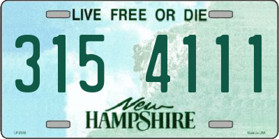 NH license plate 3154111