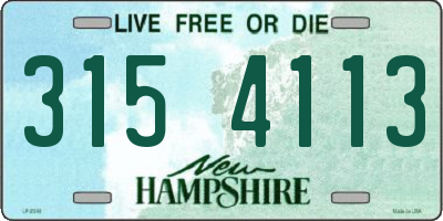 NH license plate 3154113