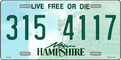 NH license plate 3154117