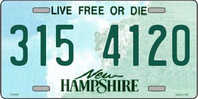 NH license plate 3154120