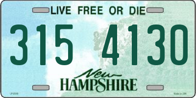 NH license plate 3154130
