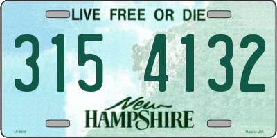 NH license plate 3154132