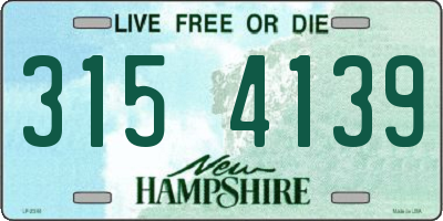 NH license plate 3154139