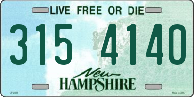 NH license plate 3154140