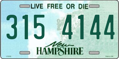 NH license plate 3154144