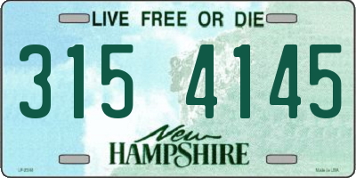 NH license plate 3154145