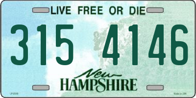 NH license plate 3154146