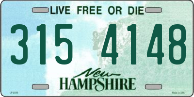 NH license plate 3154148