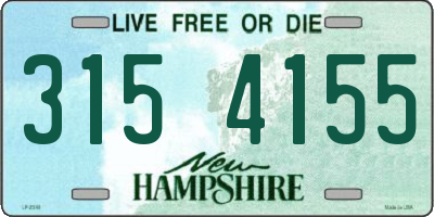 NH license plate 3154155