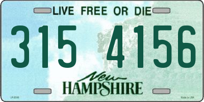 NH license plate 3154156