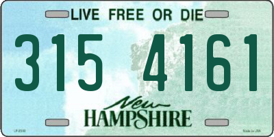 NH license plate 3154161