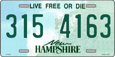 NH license plate 3154163
