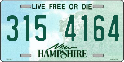 NH license plate 3154164