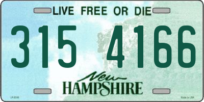 NH license plate 3154166