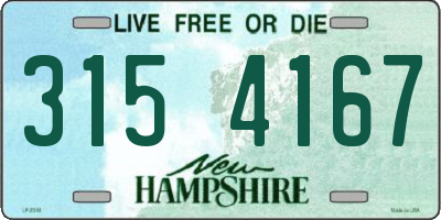 NH license plate 3154167