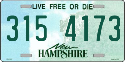 NH license plate 3154173