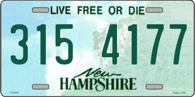 NH license plate 3154177