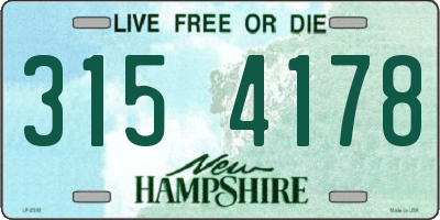 NH license plate 3154178