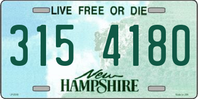 NH license plate 3154180