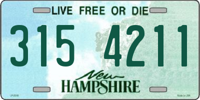 NH license plate 3154211