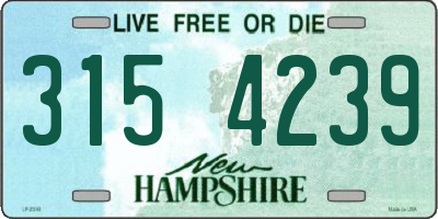 NH license plate 3154239