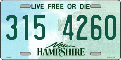 NH license plate 3154260
