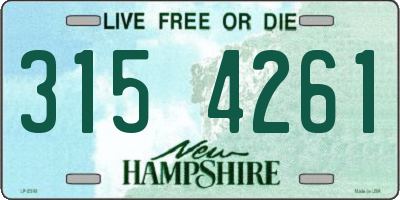 NH license plate 3154261