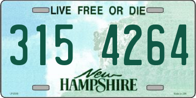 NH license plate 3154264