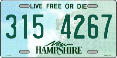 NH license plate 3154267