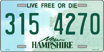 NH license plate 3154270