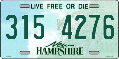 NH license plate 3154276