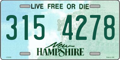 NH license plate 3154278