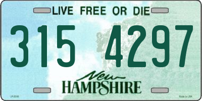NH license plate 3154297
