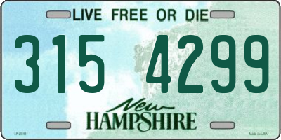 NH license plate 3154299
