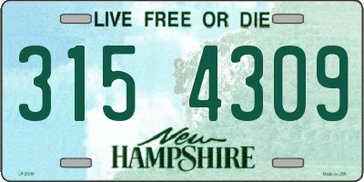 NH license plate 3154309