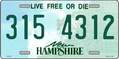 NH license plate 3154312