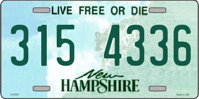 NH license plate 3154336