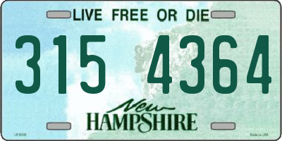 NH license plate 3154364