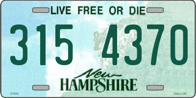 NH license plate 3154370