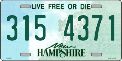 NH license plate 3154371