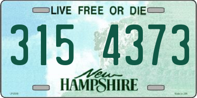 NH license plate 3154373